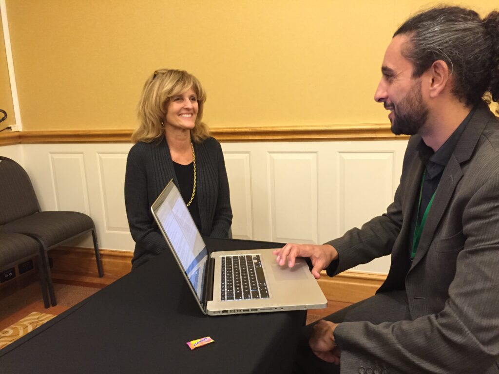 SightGlass News Editor Haitham Razagui interviewing Dr Barbara H Minor