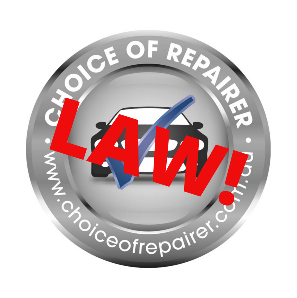 choice of repairer campaign logo
