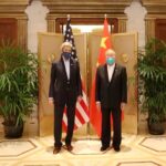US Special Presidential Envoy for Climate John Kerry (left) and China Special Envoy for Climate Change Xie Zhenhua