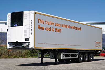 CO2 supermarket reefers hit the road in UK trial
