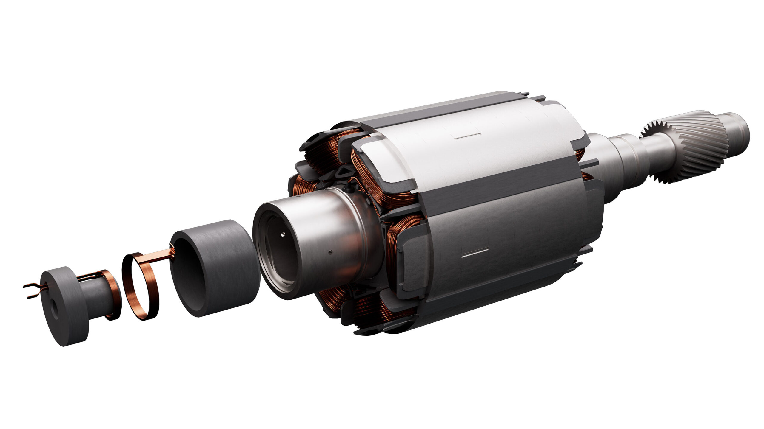ZF magnet-free In-Rotor Inductive-Excited Synchronous Motor (I2SM)
